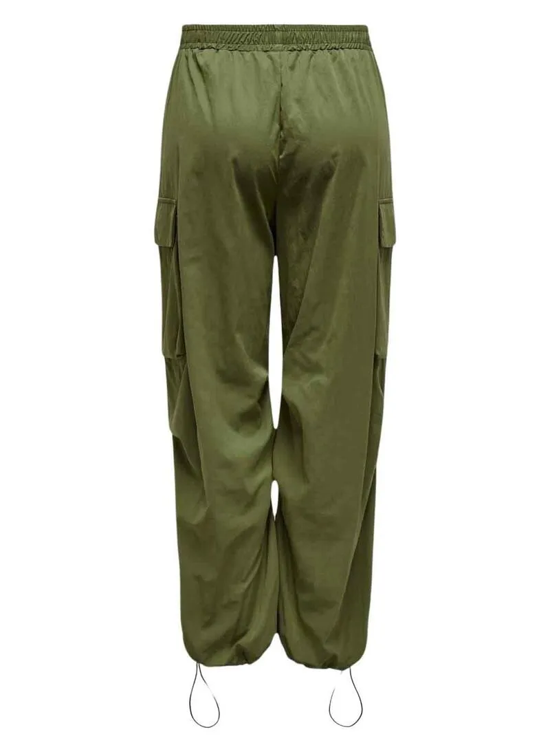 Pantaloni Only Oceano perscivolo Verde per Donna