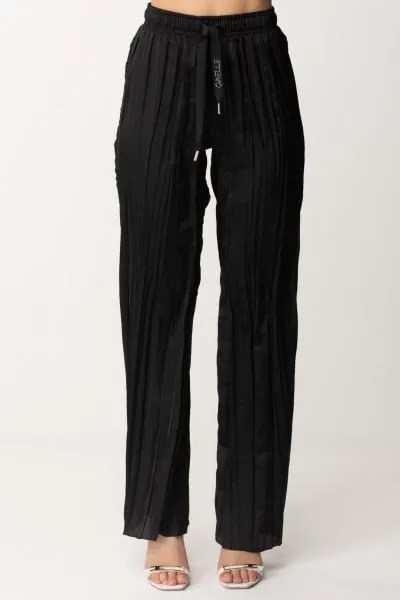 Pantaloni plissettati Nero