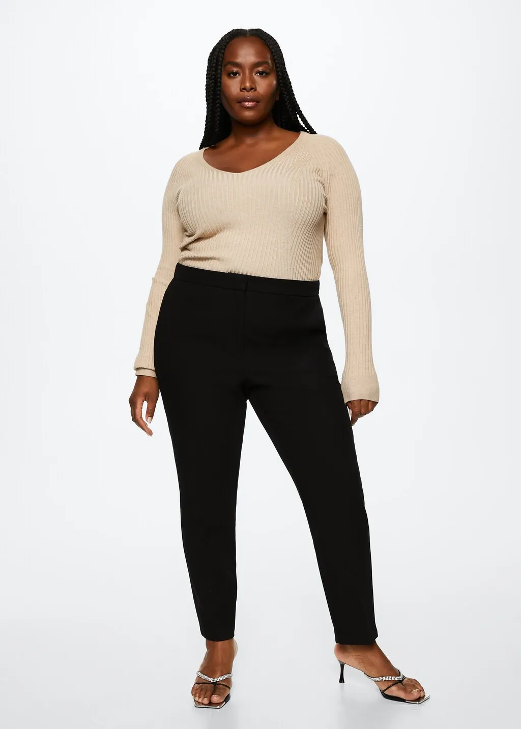 Pantaloni skinny crop