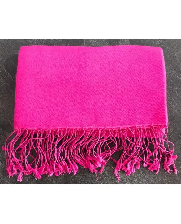 Pashmina extra morbida in cashmere Fucsia chiaro