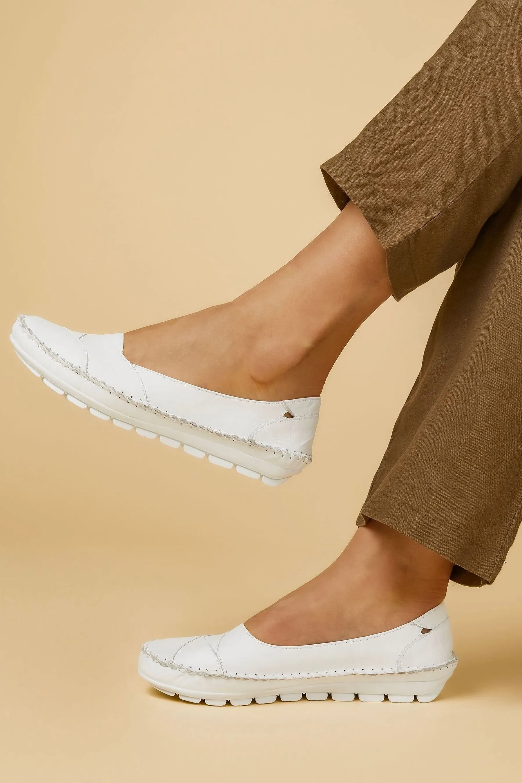 Pavers - Bianco in pelle - Scarpe