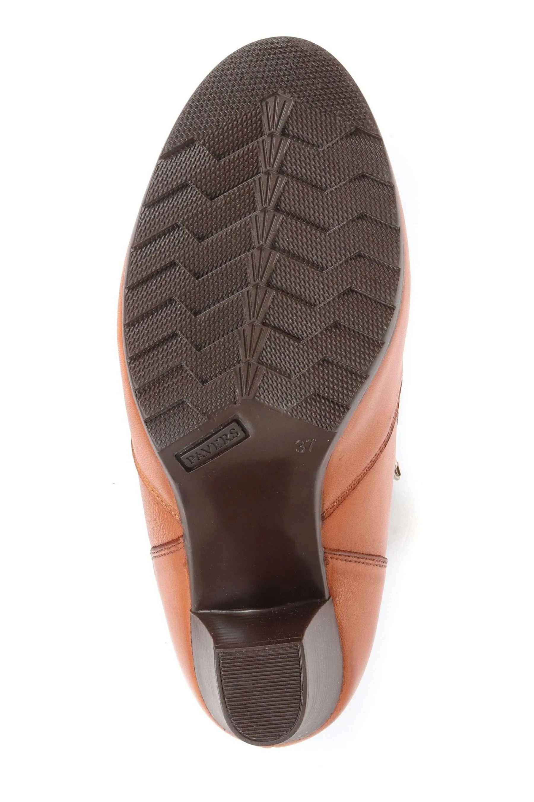 Pavers - Stivali alla caviglia in pelle con tacco donna