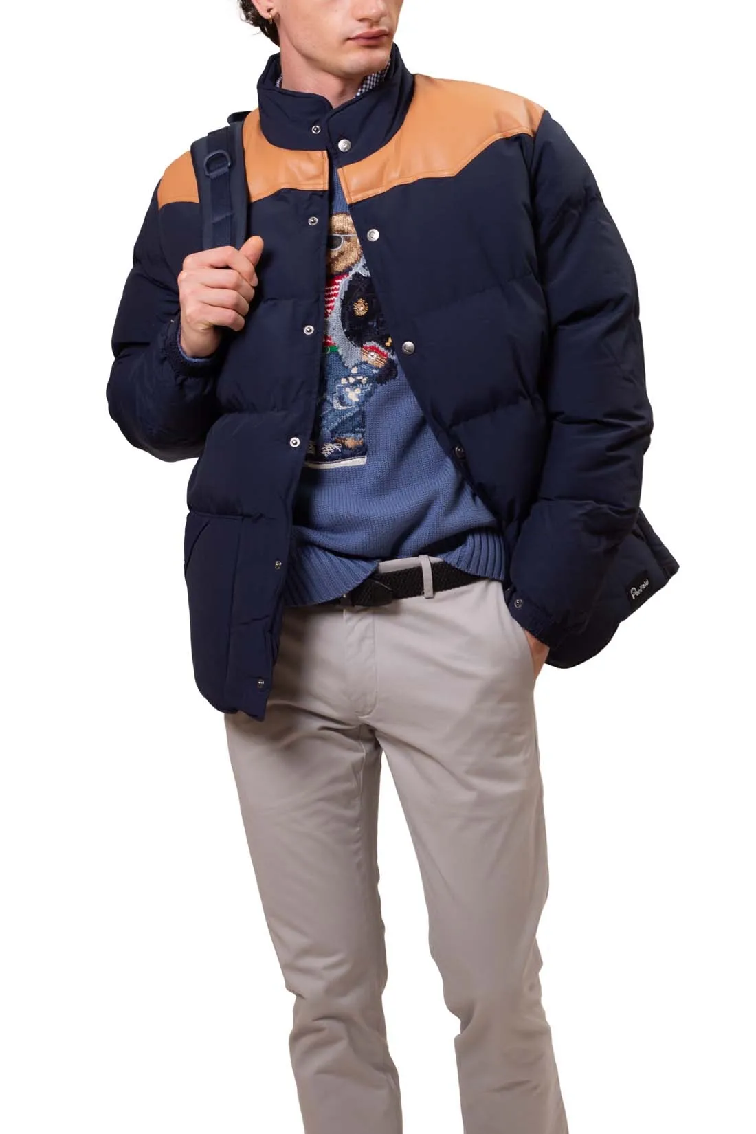 PENFIELD Giaccone uomo imbottito con dettagli a contrasto