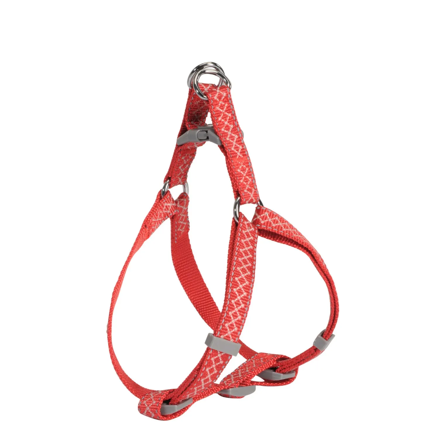 Pettorina Cubic regolabile taglia S rossa con fantasia geometrica