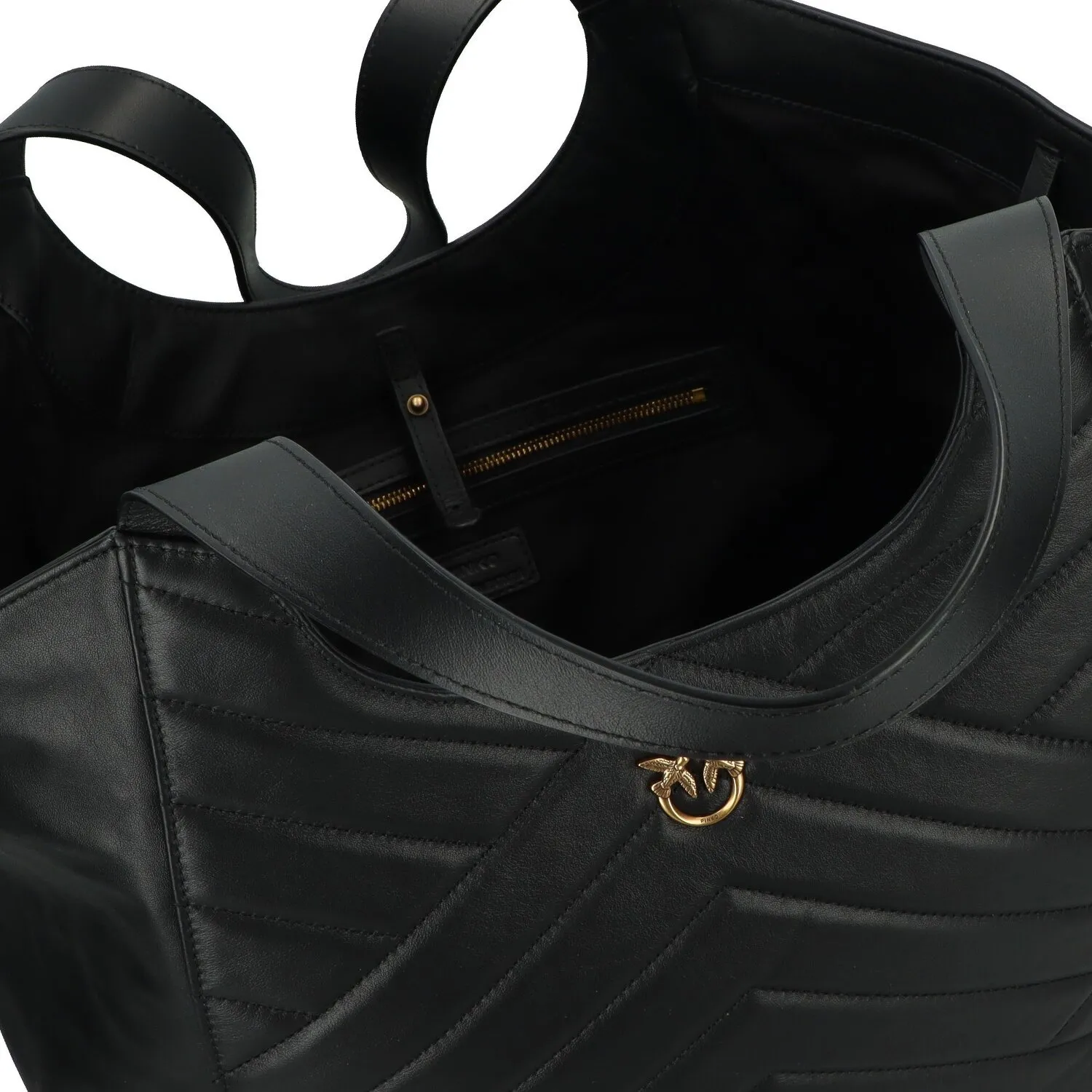 PINKO Tote Bag Puzzle Borsa shopper Pelle 37 cm