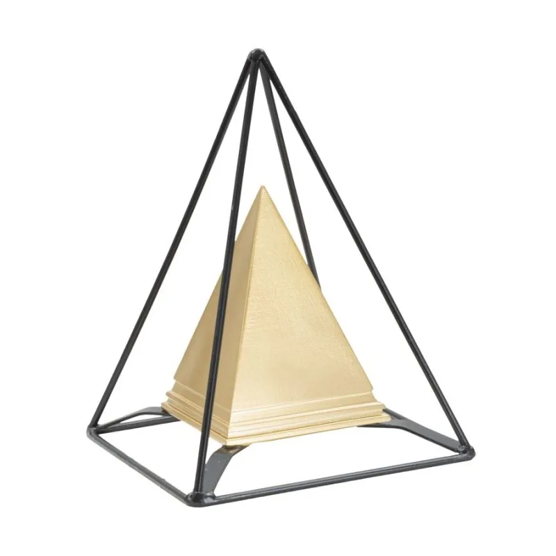 Piramide Gold C/Ferro Cm 15X15X21