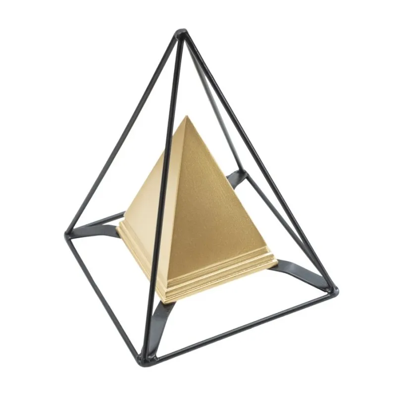 Piramide Gold C/Ferro Cm 15X15X21