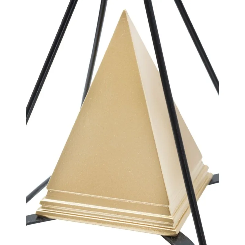 Piramide Gold C/Ferro Cm 15X15X21