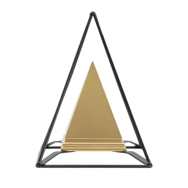 Piramide Gold C/Ferro Cm 15X15X21
