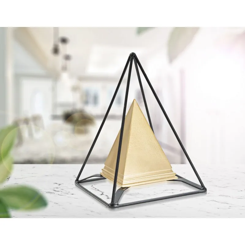 Piramide Gold C/Ferro Cm 15X15X21