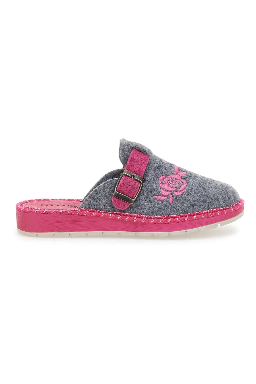   PITTARELLO LOVE Pantofole Grigie e Rosa Pittarello Love 523