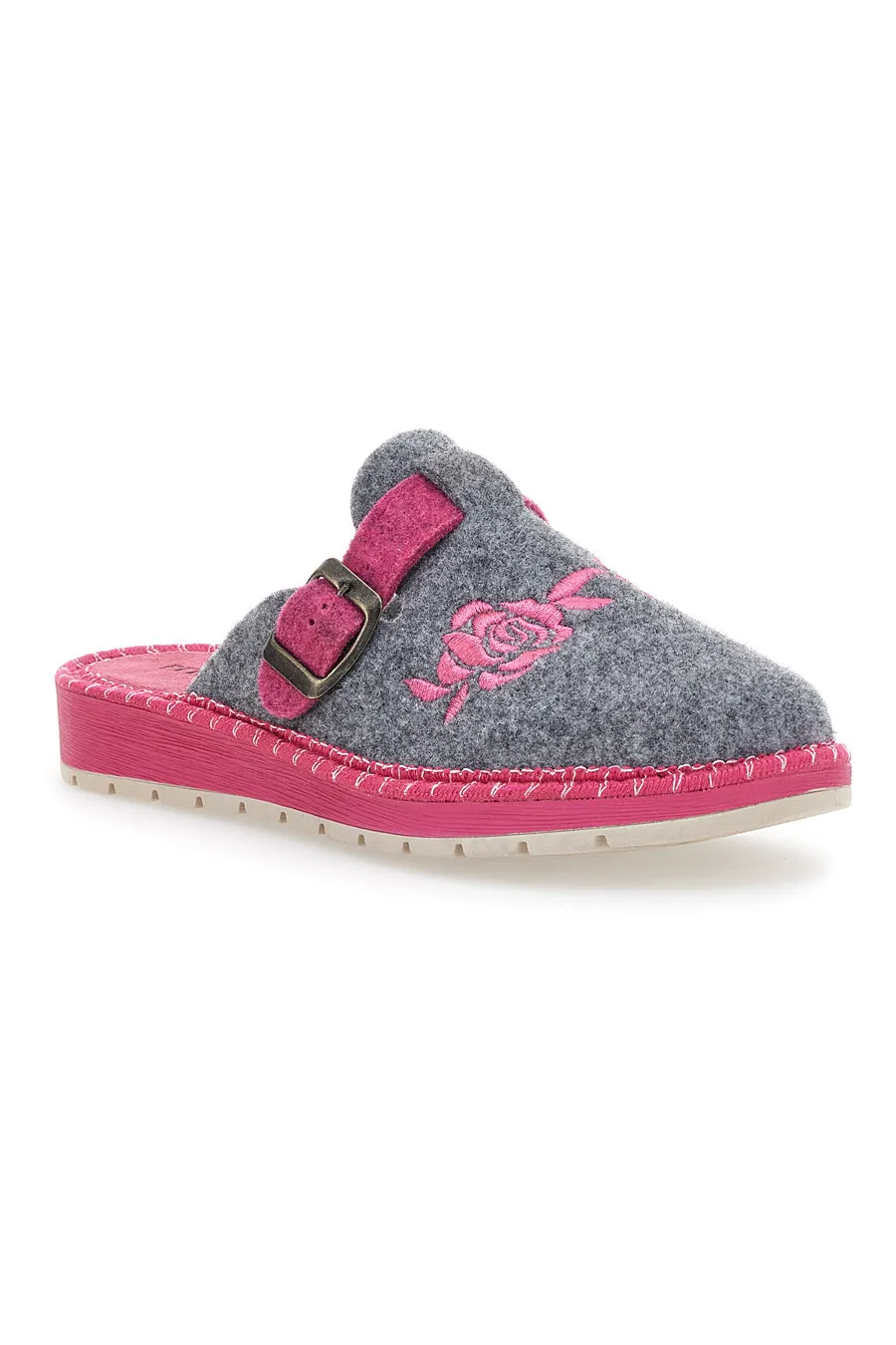   PITTARELLO LOVE Pantofole Grigie e Rosa Pittarello Love 523