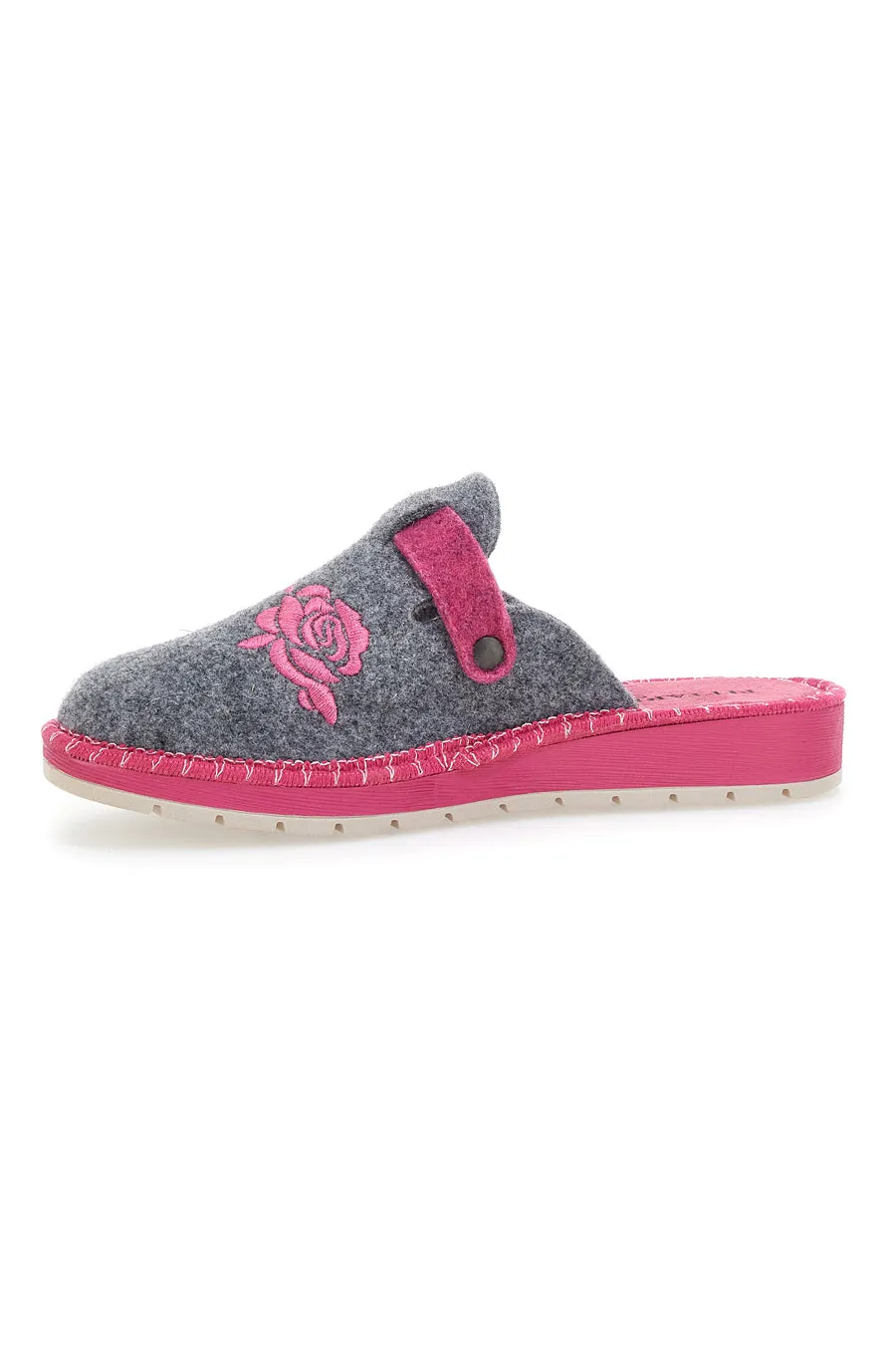   PITTARELLO LOVE Pantofole Grigie e Rosa Pittarello Love 523