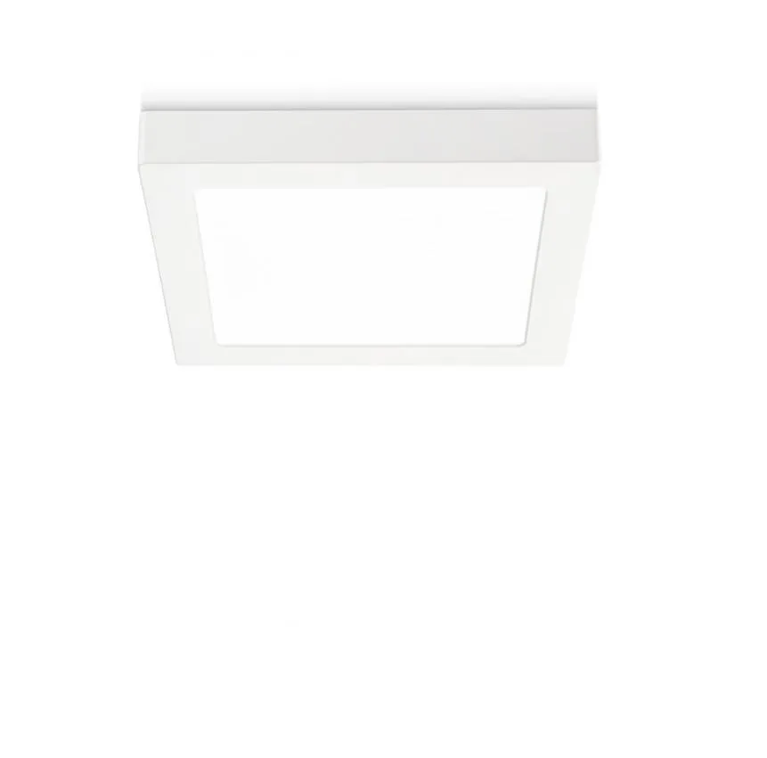 Plafoniera Squadrata Bianca Led 12w 3000k 4000k 120° Sham GFA764 Gea