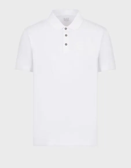 Polo Uomo Manica Corta Ea7 Emporio Armani 3RPF16 1100 Bianco