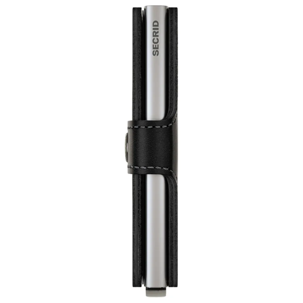Porta Carte con Clip SECRID linea Original in Pelle Nera con RFID