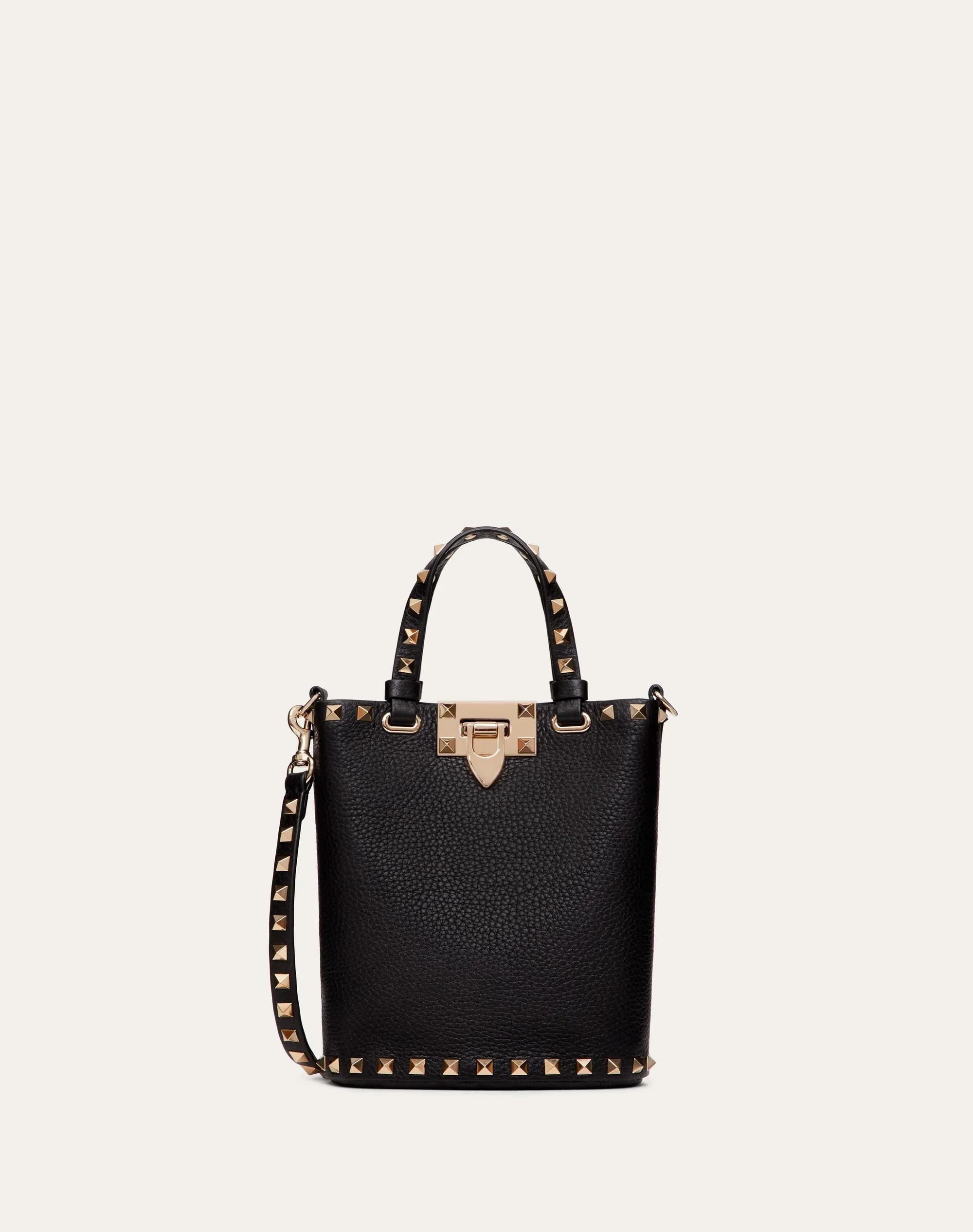 POUCH CON TRACOLLA ROCKSTUD IN VITELLO GRANATO