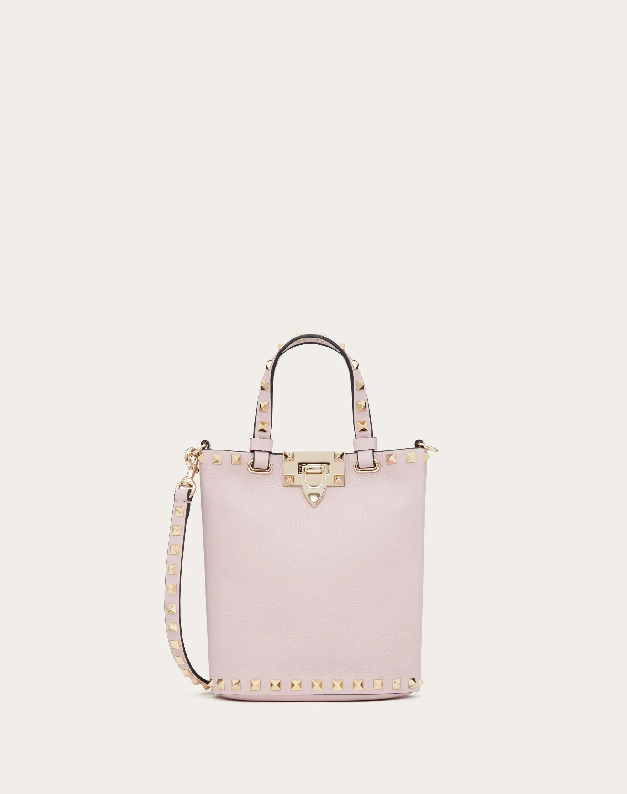 POUCH CON TRACOLLA ROCKSTUD IN VITELLO GRANATO