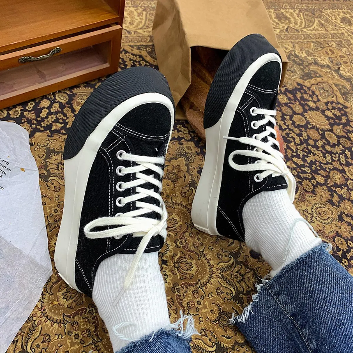 Primavera 2022 nuove sneakers di moda donna scarpe vulcanizzate tela traspirante Casual solido tennis scarpe da corsa femminili