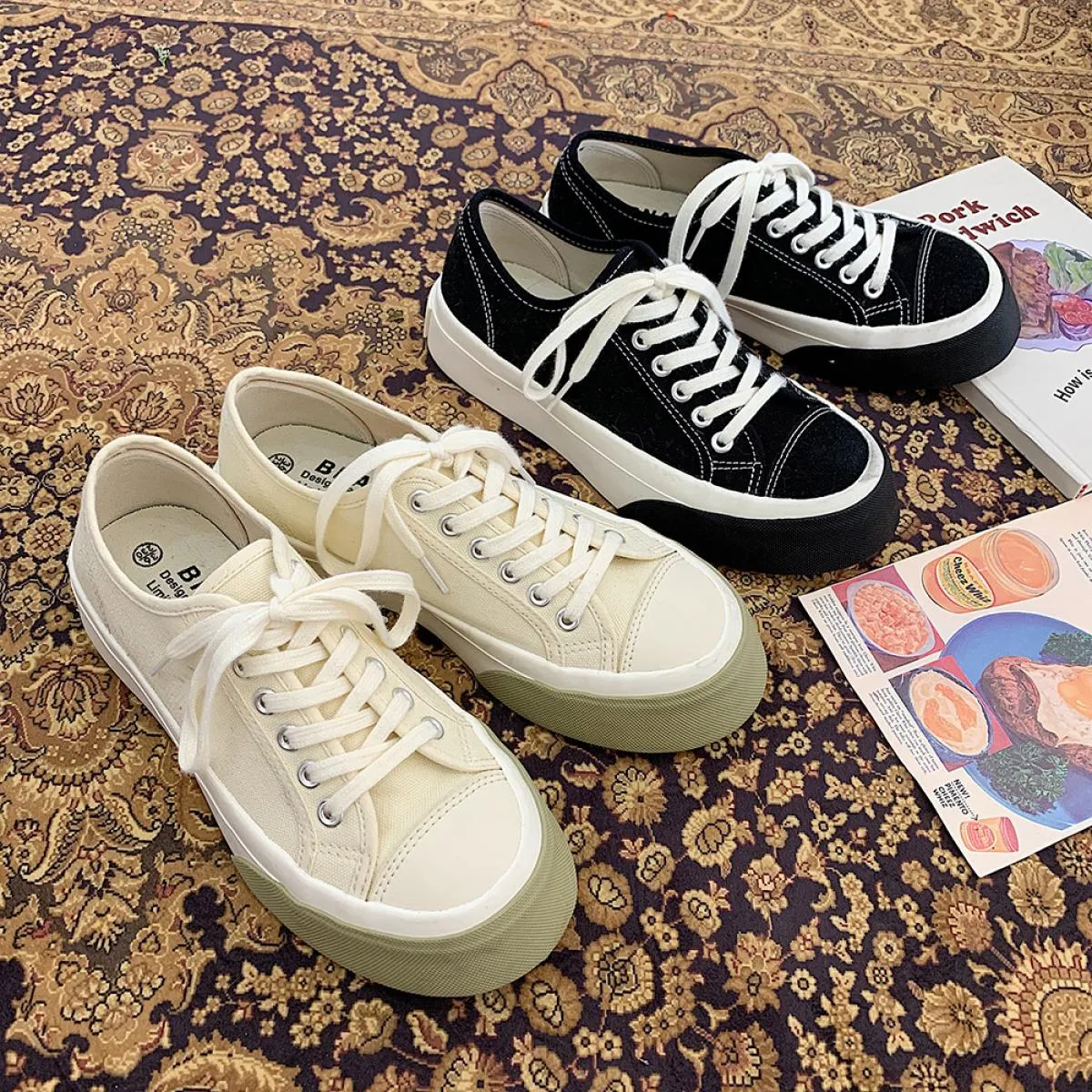 Primavera 2022 nuove sneakers di moda donna scarpe vulcanizzate tela traspirante Casual solido tennis scarpe da corsa femminili