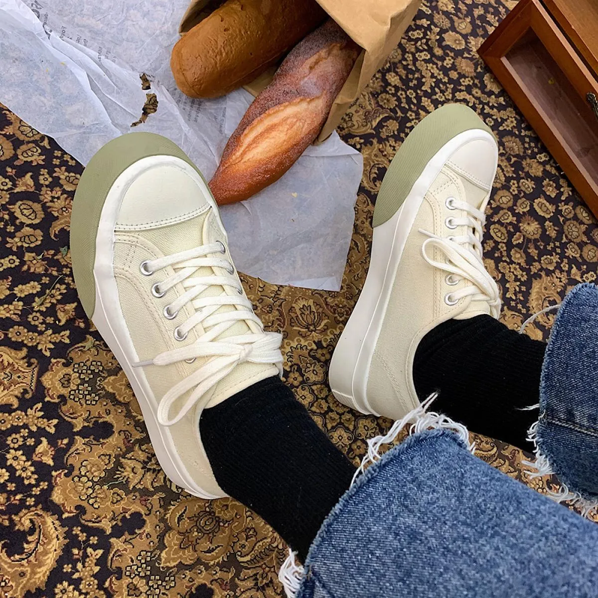 Primavera 2022 nuove sneakers di moda donna scarpe vulcanizzate tela traspirante Casual solido tennis scarpe da corsa femminili