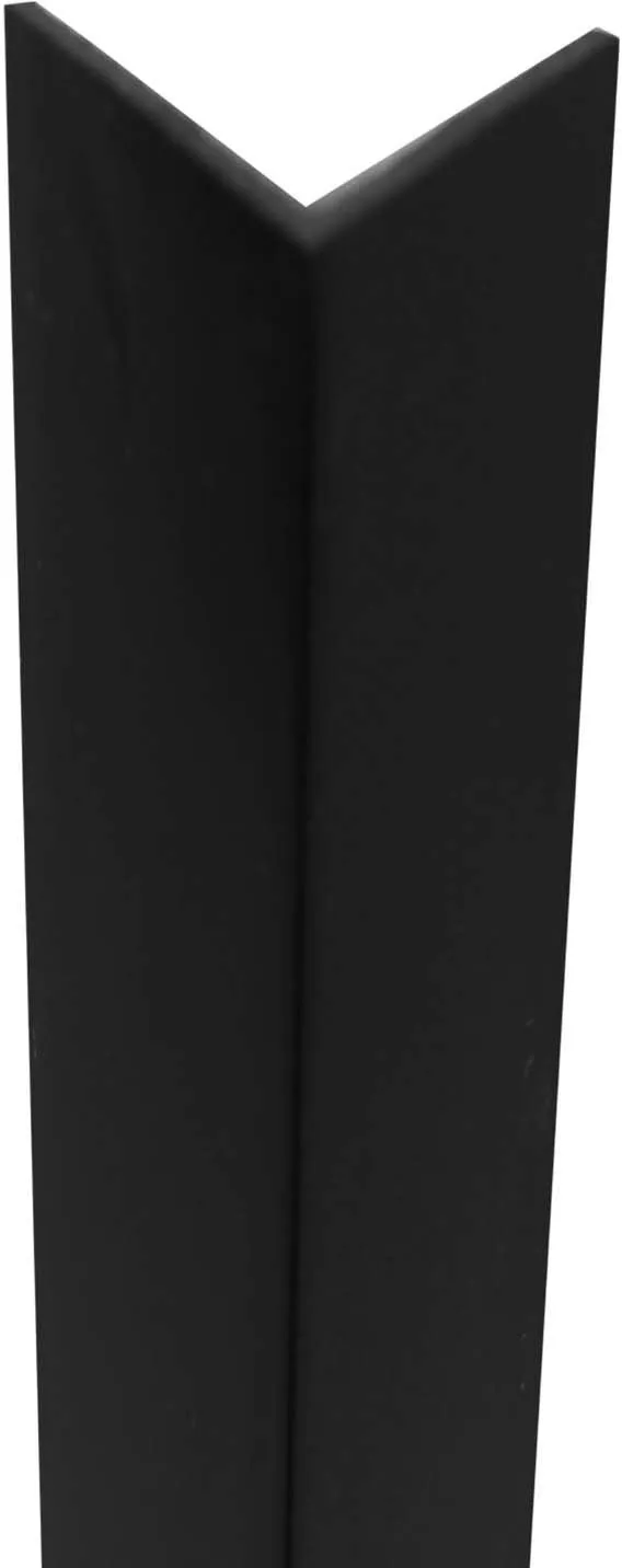 Profilo angolare a L 1 m 20x20 mm in pvc nero opaco