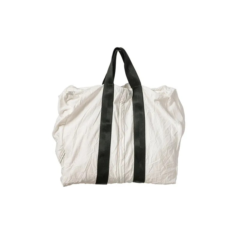 Puebco Borsa in cotone con vita verde