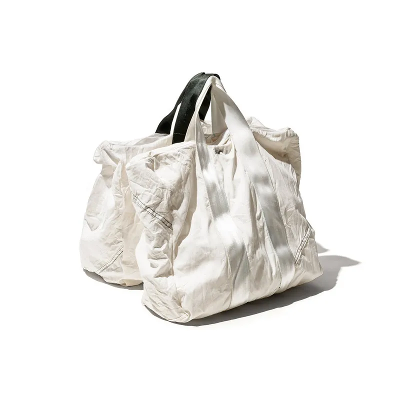 Puebco Borsa in cotone con vita verde