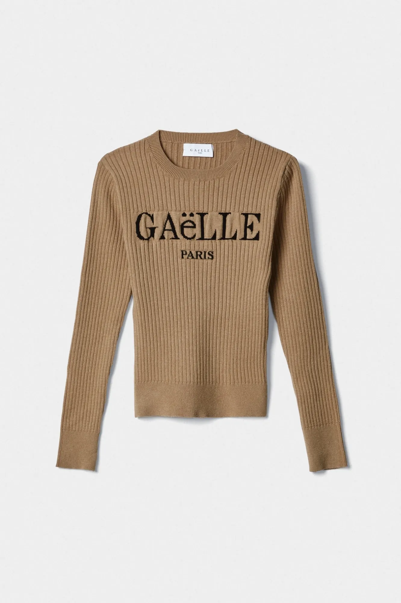 Pullover Con Logo Boucler Cammello - Gaëlle Paris