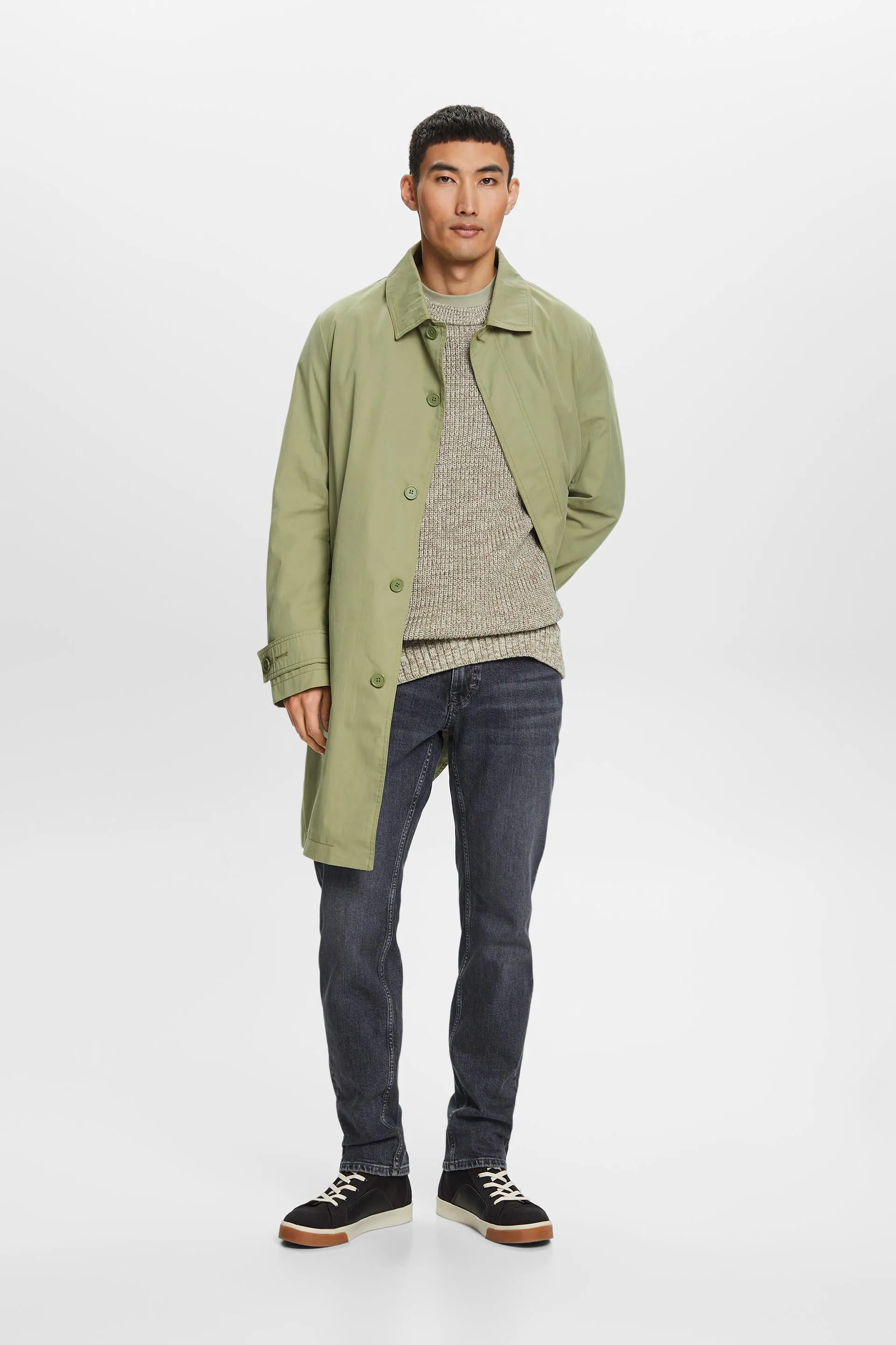 Pullover di cotone in maglia a coste