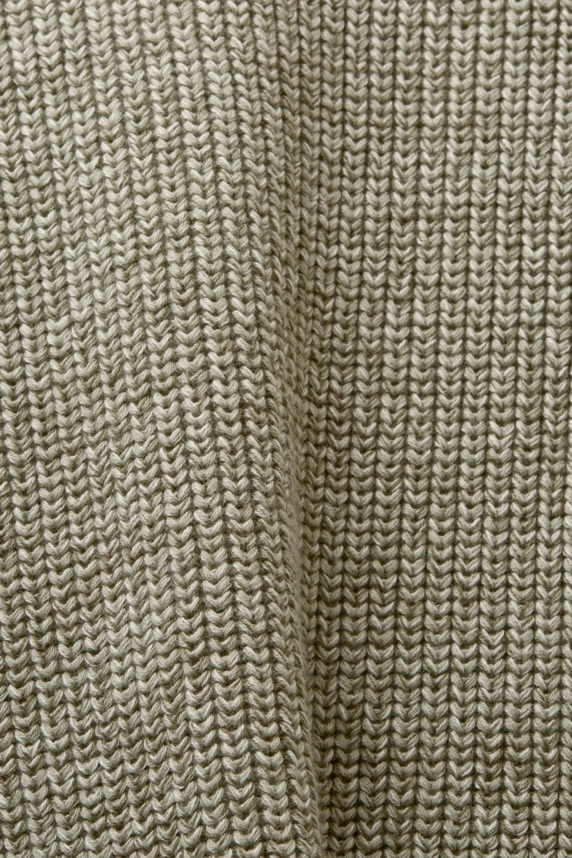Pullover di cotone in maglia a coste