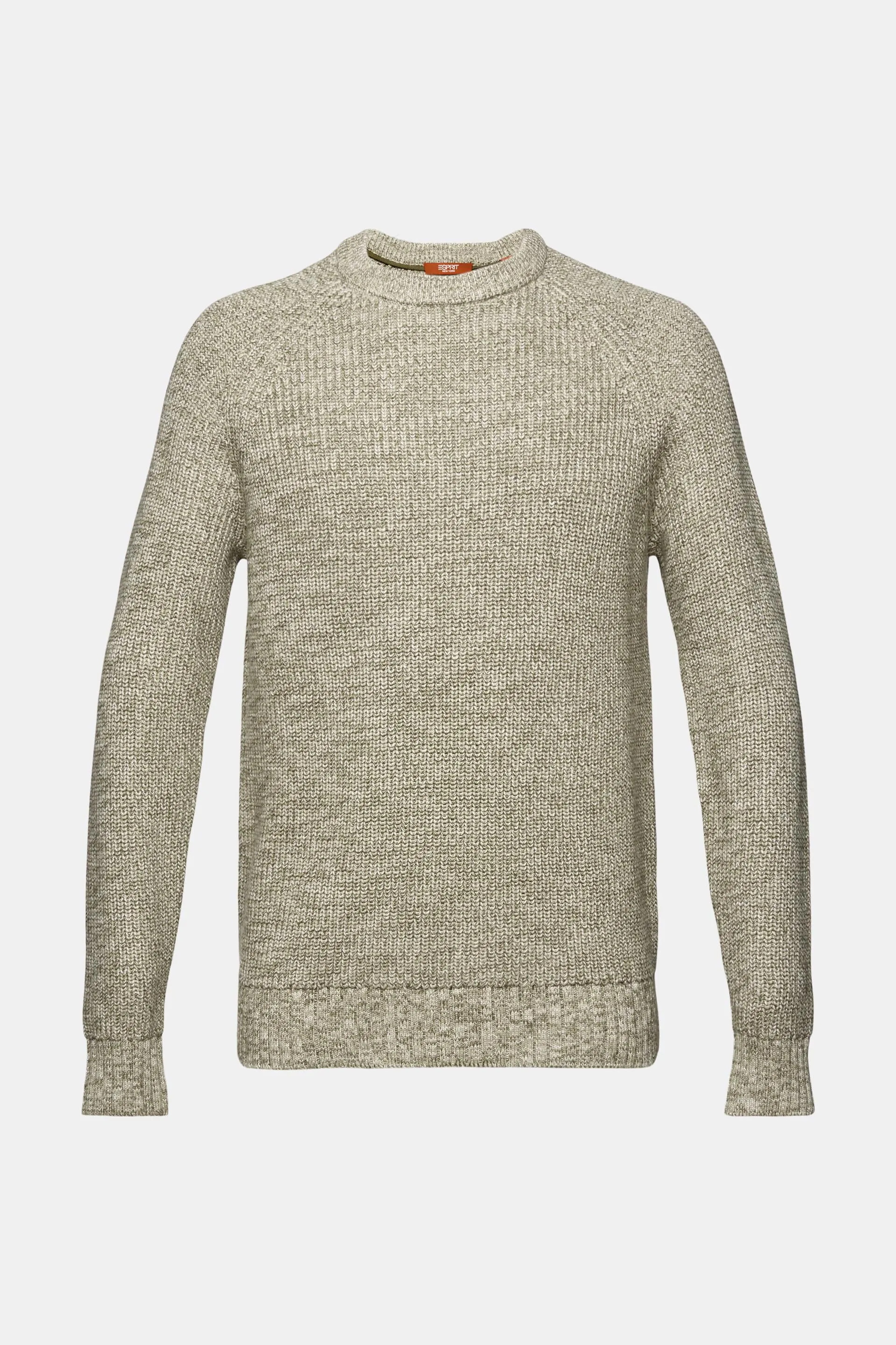 Pullover di cotone in maglia a coste