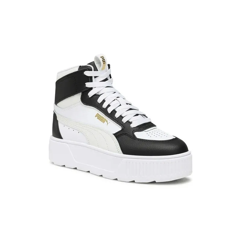 PUMA SCARPA LIFESTYLE DONNA KARMEN REBELLE MID  COLORE BIANCO NERO ECRU
