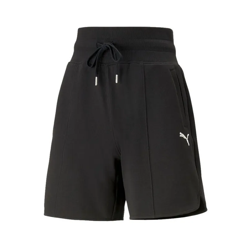 PUMA SHORTS NERO-BIANCO DONNA