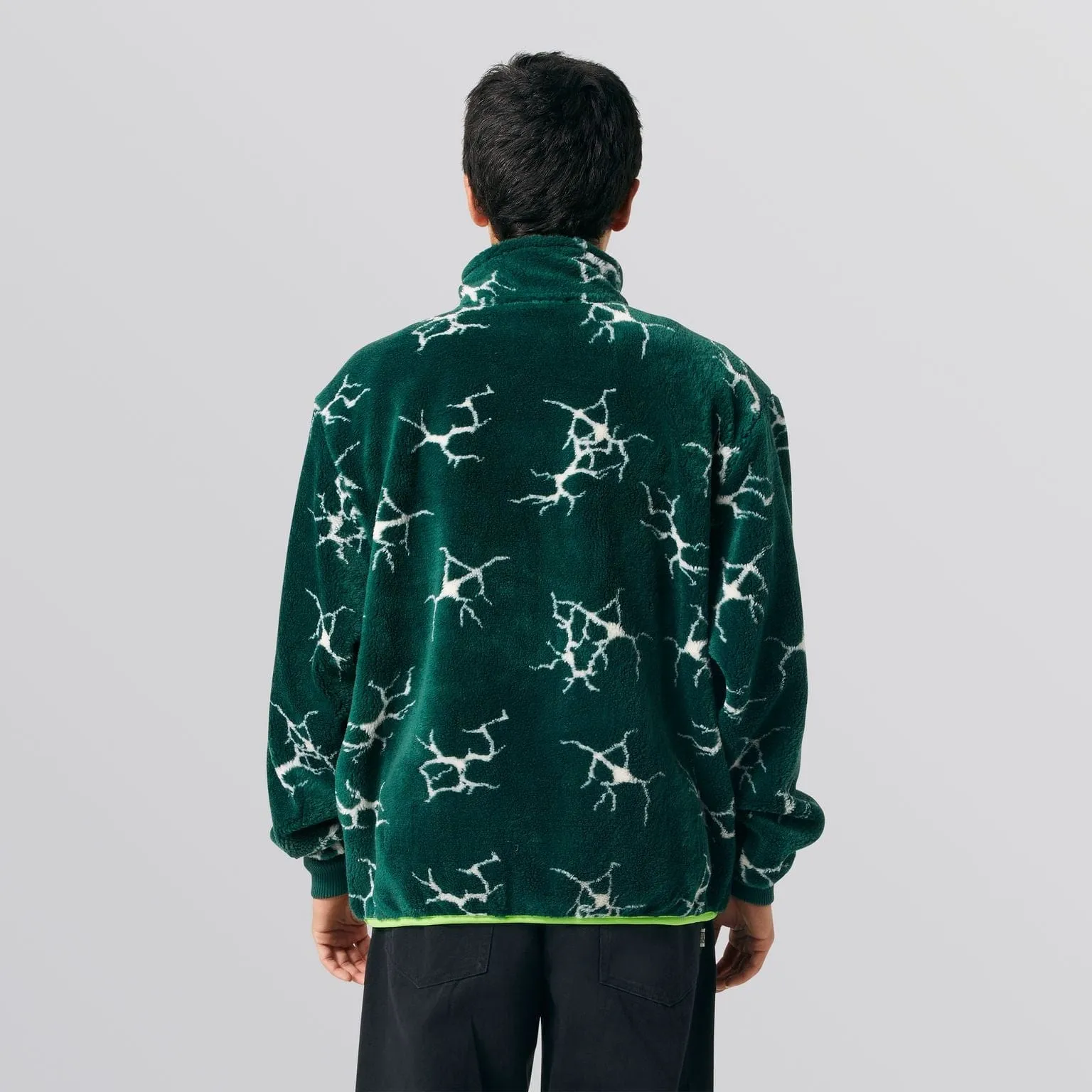 QUAKE SHERPA 1/4 ZIP - FOREST GREEN