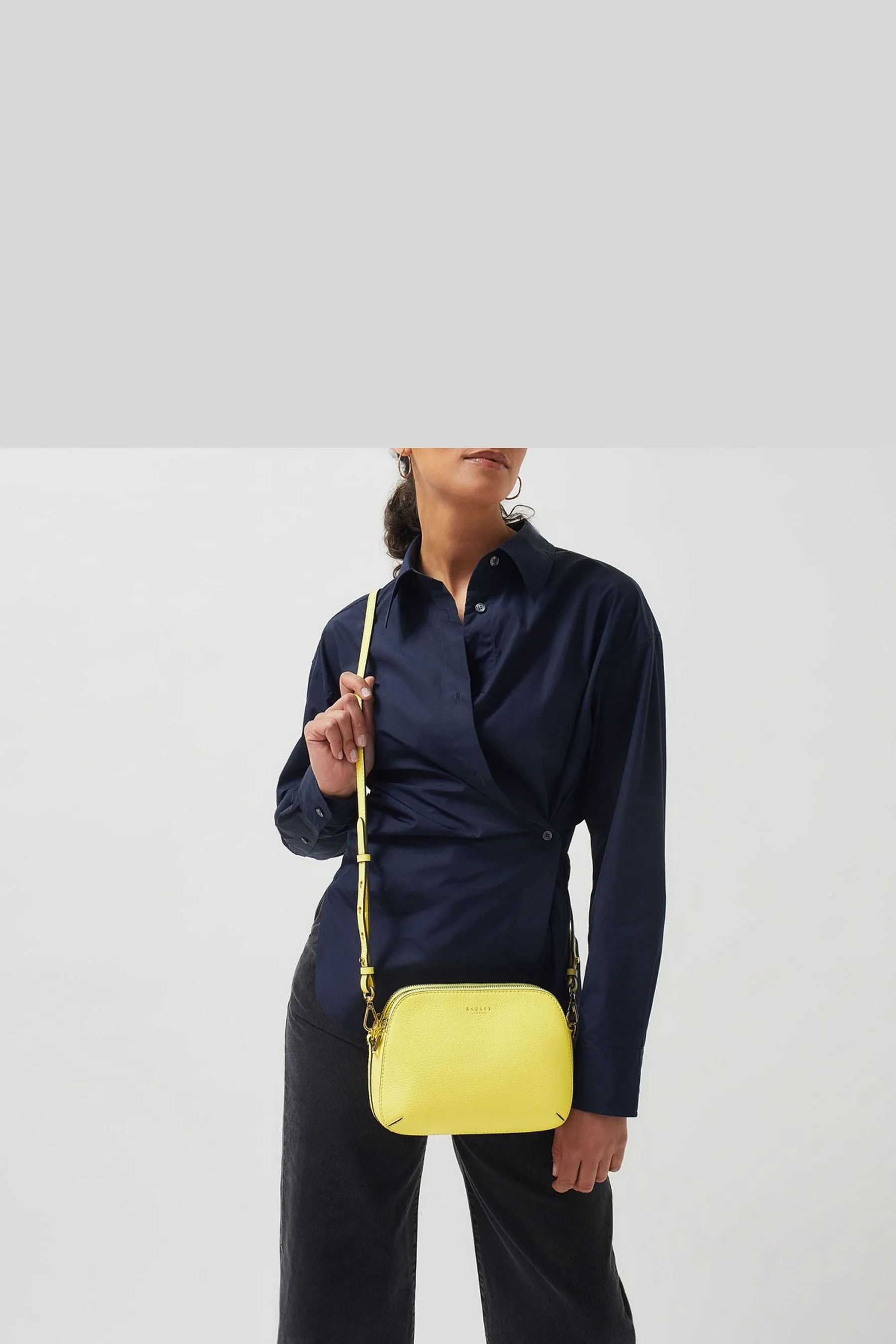 Radley London - Giallo - Dukes Place - Borsa a tracolla media con zip in alto