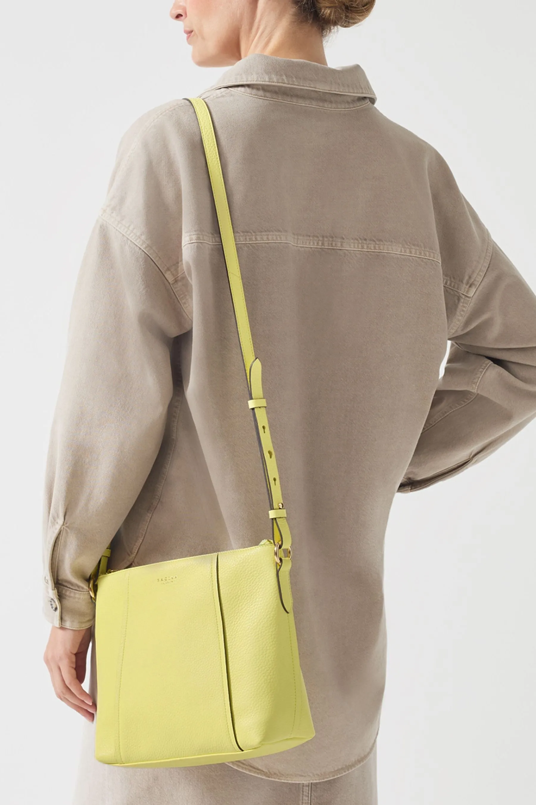 Radley London - Giallo media - Wood Street - Borsa a tracolla con zip in alto
