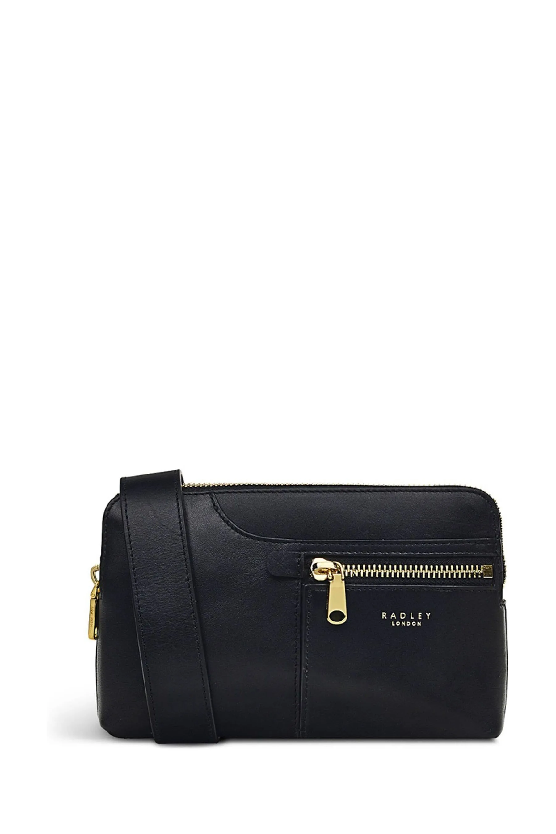 Radley London - Icon - Nero a tracolla con zip in alto e piccole tasche - Borsa