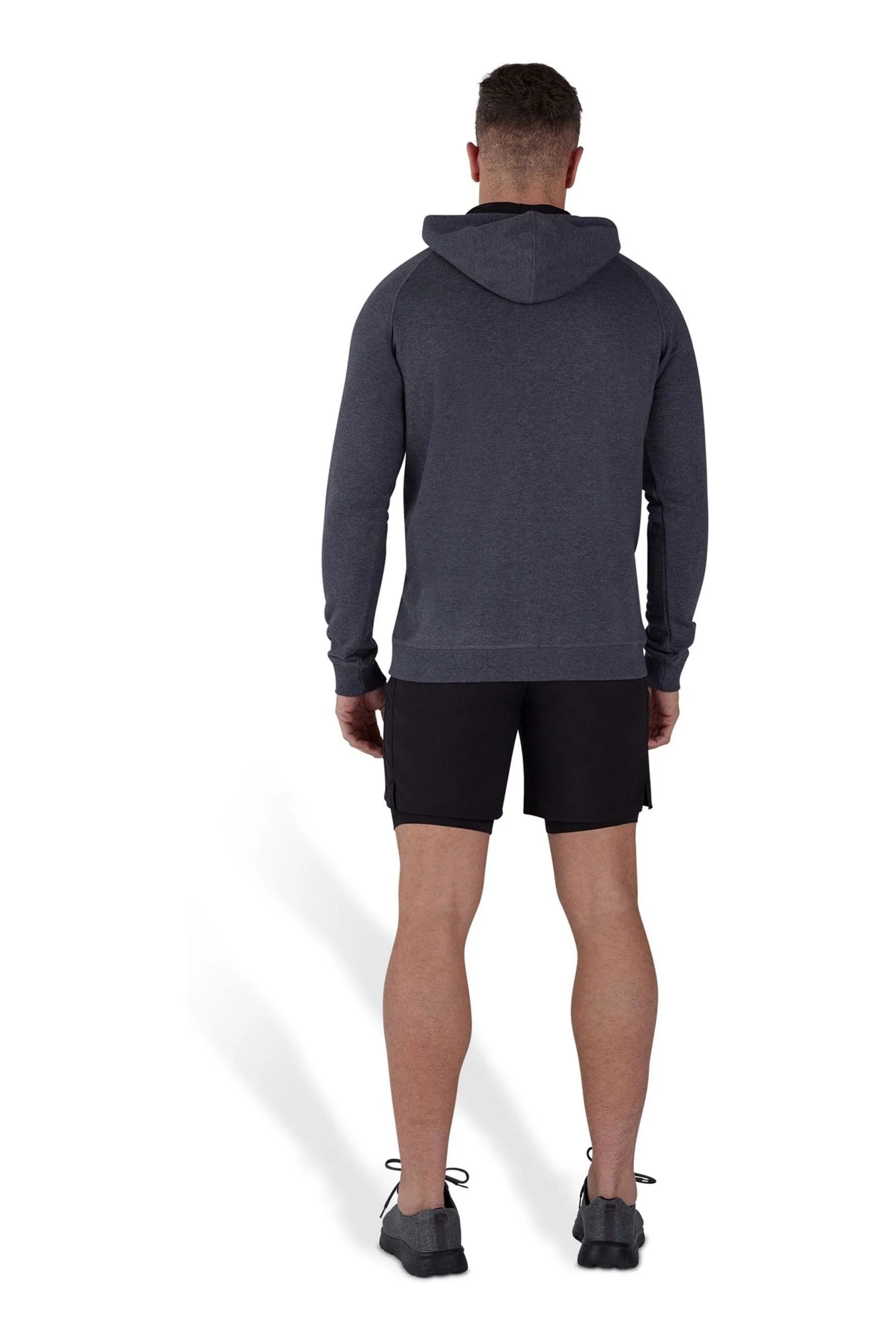 Raging Bull Grigio - Felpa con cappuccio e zip