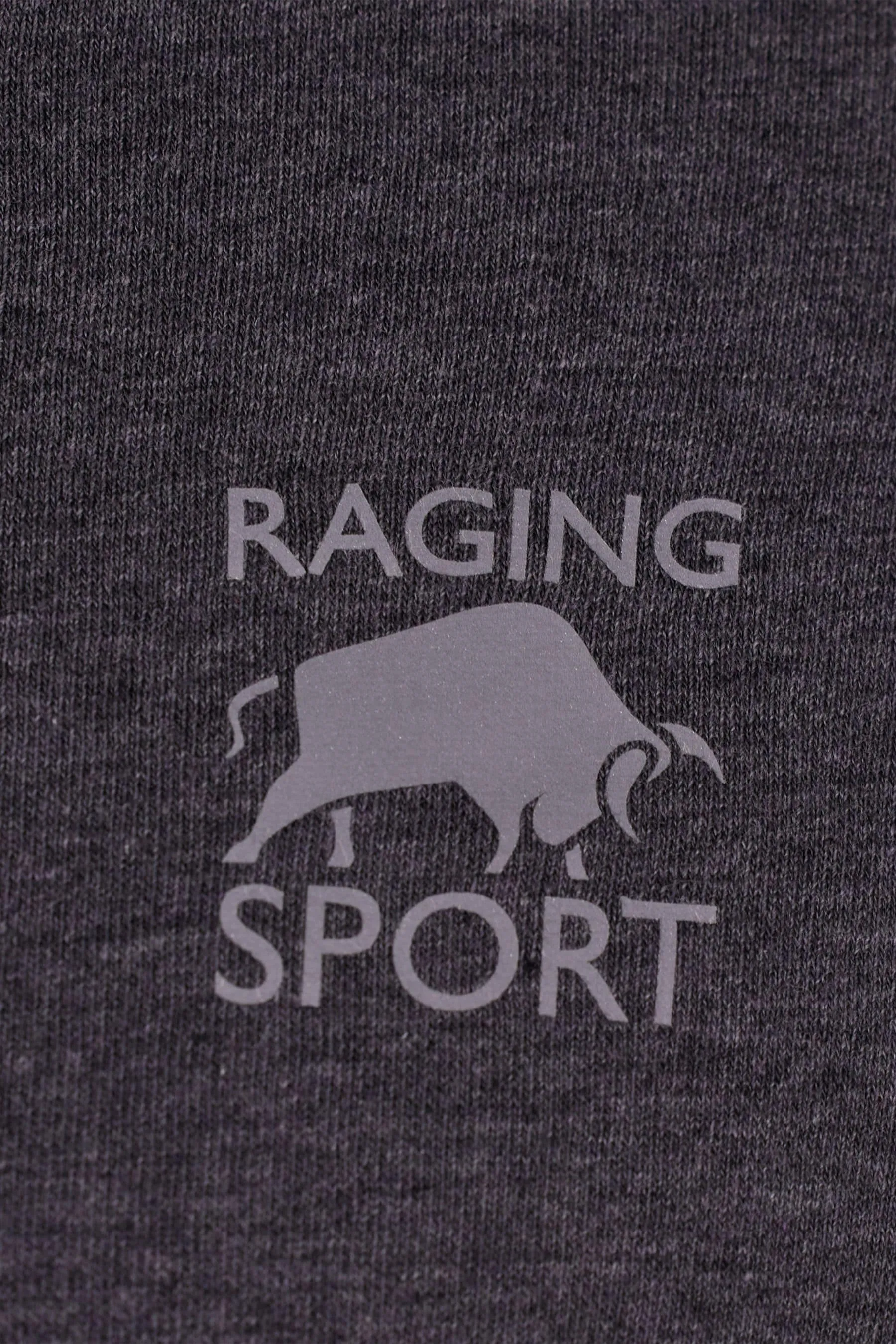 Raging Bull Grigio - Felpa con cappuccio e zip
