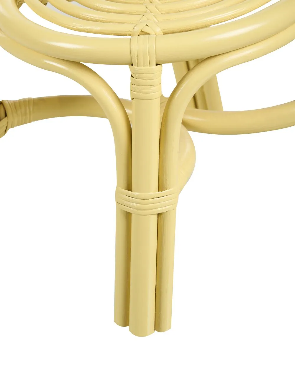 Rattan Kids Chair Yellow MIRTIA