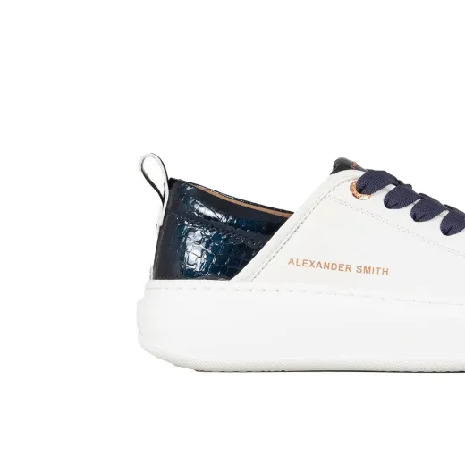 SCARPE ALEXSANDER SMITH DONNA ECO-WEMBLEY WOMAN WHITE BLUE EWW6730WBL  