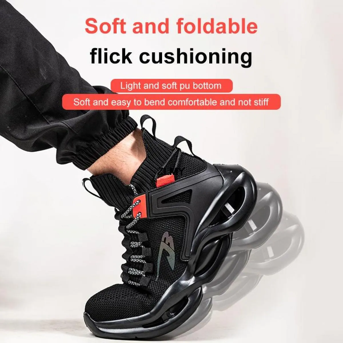 Scarpe antinfortunistiche leggere per uomo Stivali antinfortunistici da lavoro traspiranti con punta in acciaio Scarpe da lavoro