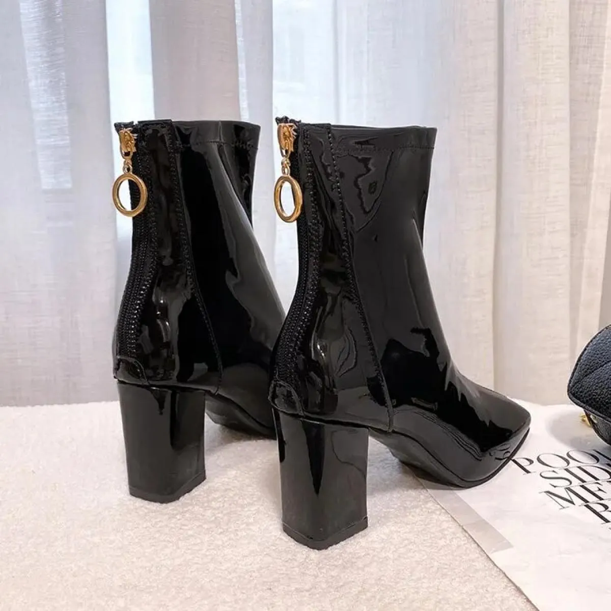 Scarpe autunnali per le donne Stivali da donna 2022 Nuovi tacchi alti Stivali da donna di lusso Donna Inverno Zeppa Offerte di l