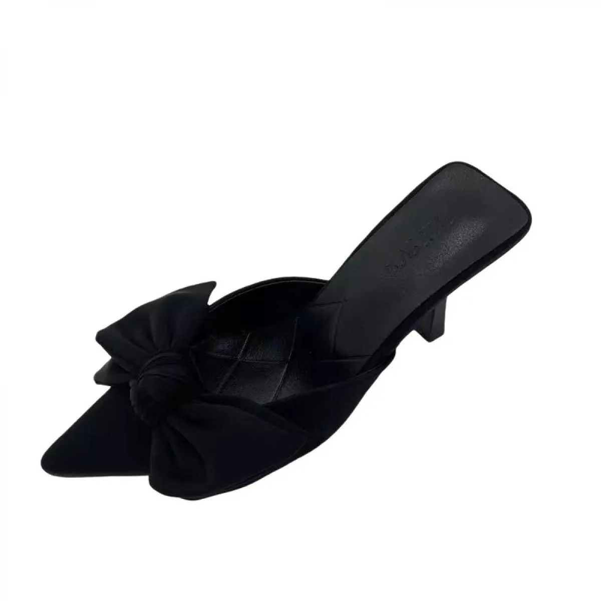 Scarpe da donna Estate Nodo a farfalla Donna Slingback Scarpe con tacco Abito Tacco sottile Punta a punta Tacchi alti da donna D