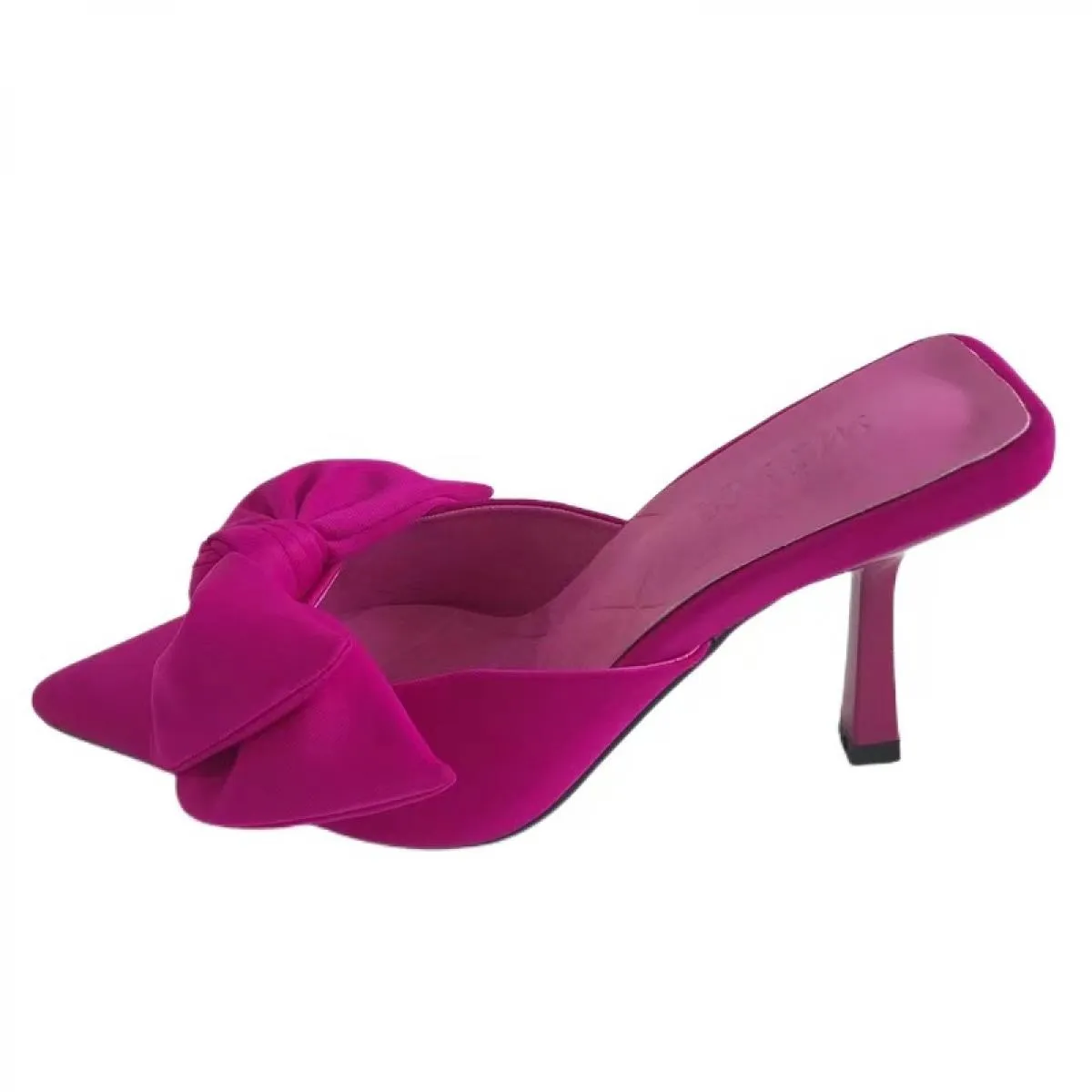 Scarpe da donna Estate Nodo a farfalla Donna Slingback Scarpe con tacco Abito Tacco sottile Punta a punta Tacchi alti da donna D