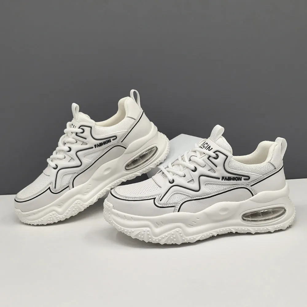 Scarpe da ginnastica casual in mesh traspirante alla moda da uomo