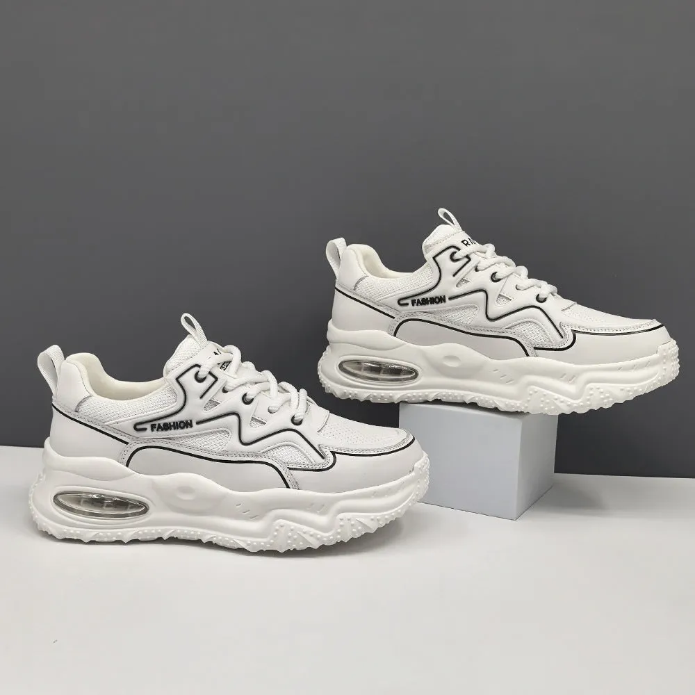 Scarpe da ginnastica casual in mesh traspirante alla moda da uomo