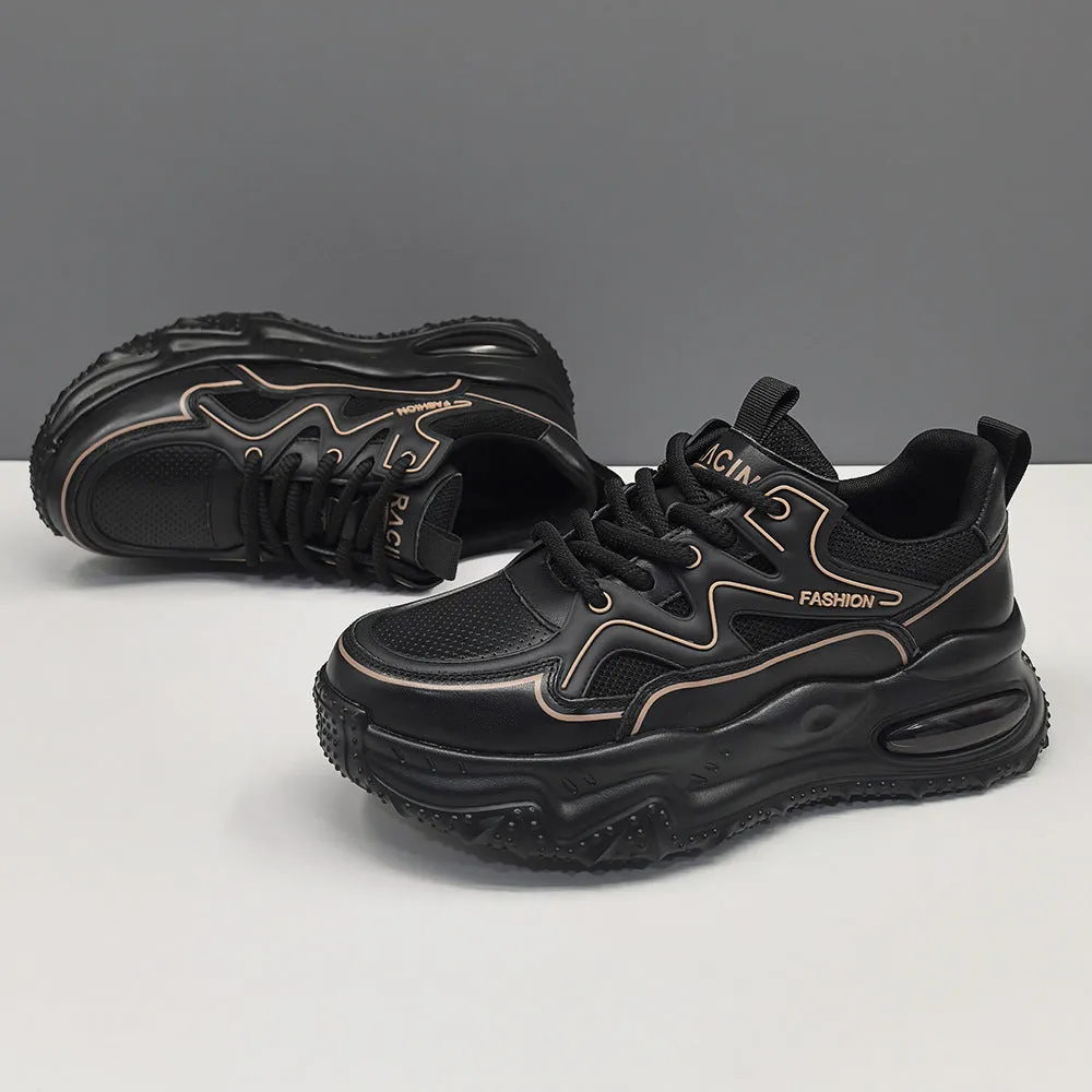 Scarpe da ginnastica casual in mesh traspirante alla moda da uomo