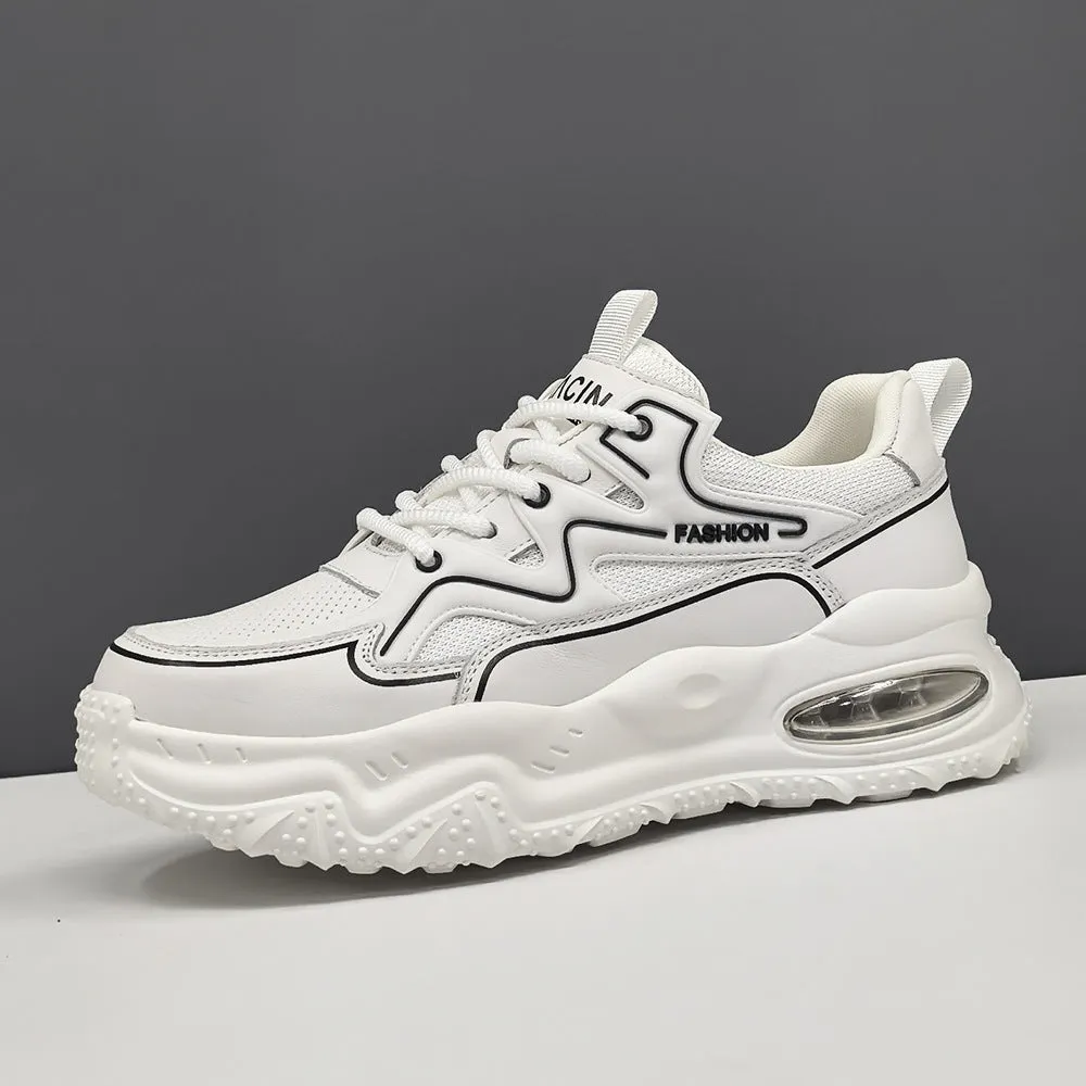 Scarpe da ginnastica casual in mesh traspirante alla moda da uomo